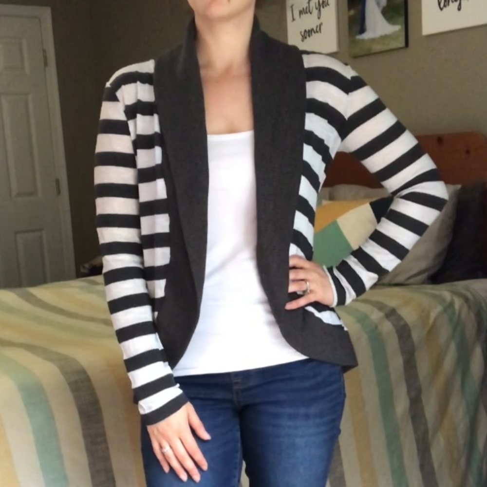 Striped cardigan